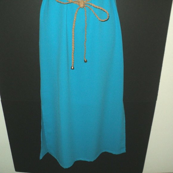Jade Melody Tam Dress Sz. S Teal Blue Sleeveless - Picture 3 of 7